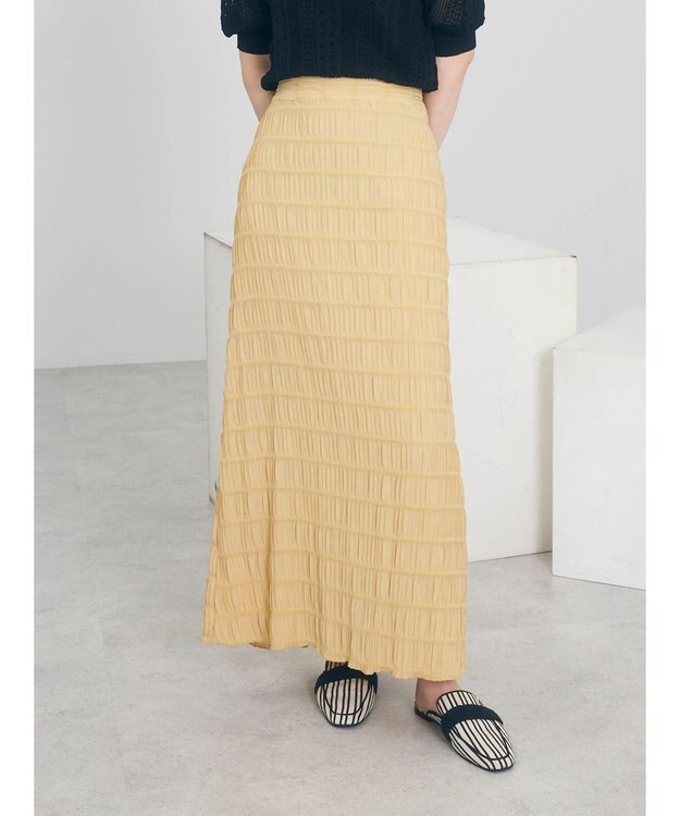 Green Parks ・ＳＵＧＡＲ　ＳＰＯＯＮ　シャーリングギャザースカート Beige