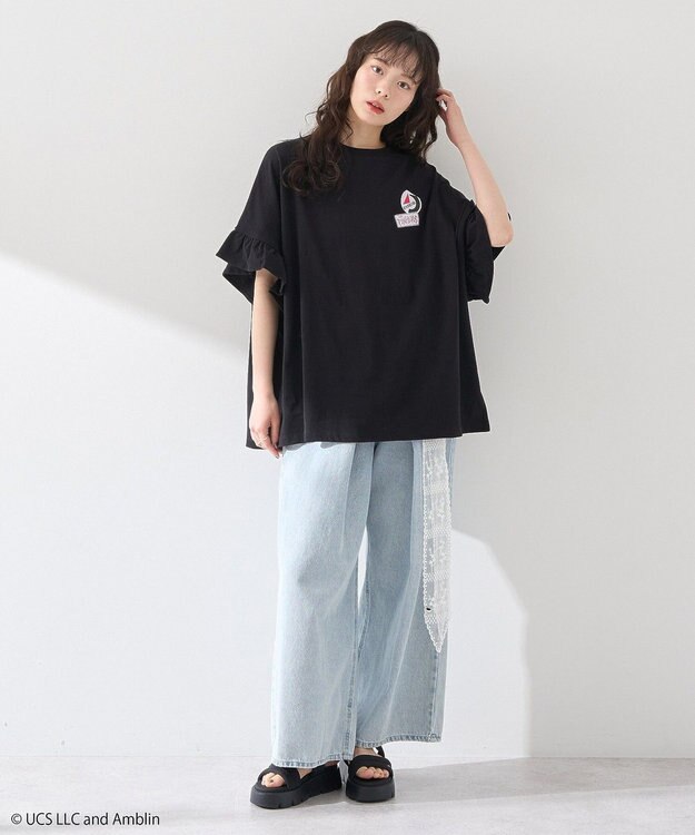 earth music&ecology Ｂａｃｋ　ｔｏ　ｔｈｅ　Ｆｕｔｕｒｅ／ｅｍａｅ　フリルＴ A