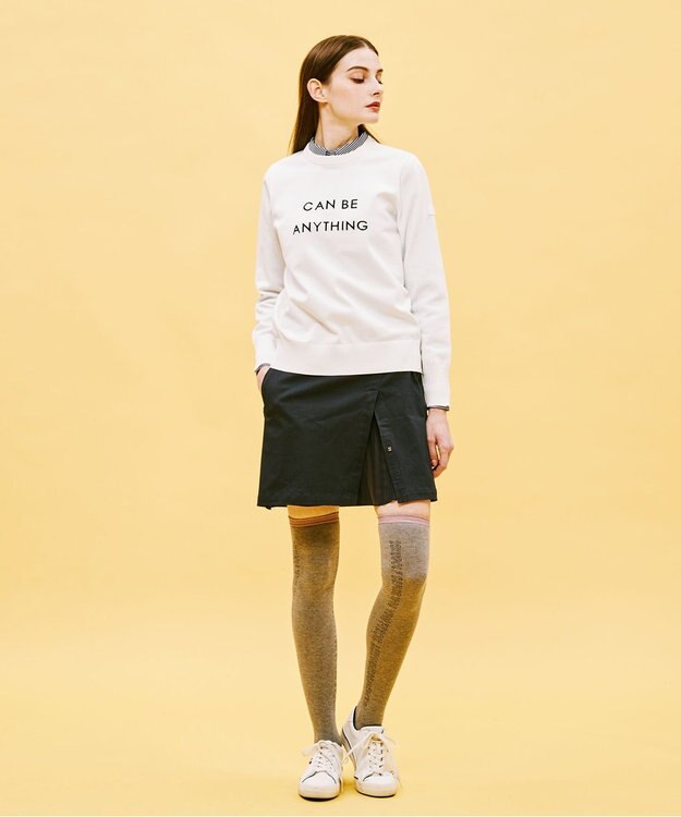 23区GOLF 【WOMEN】ハイパワーストレッチ シフォンコンビ スカート ネイビー系