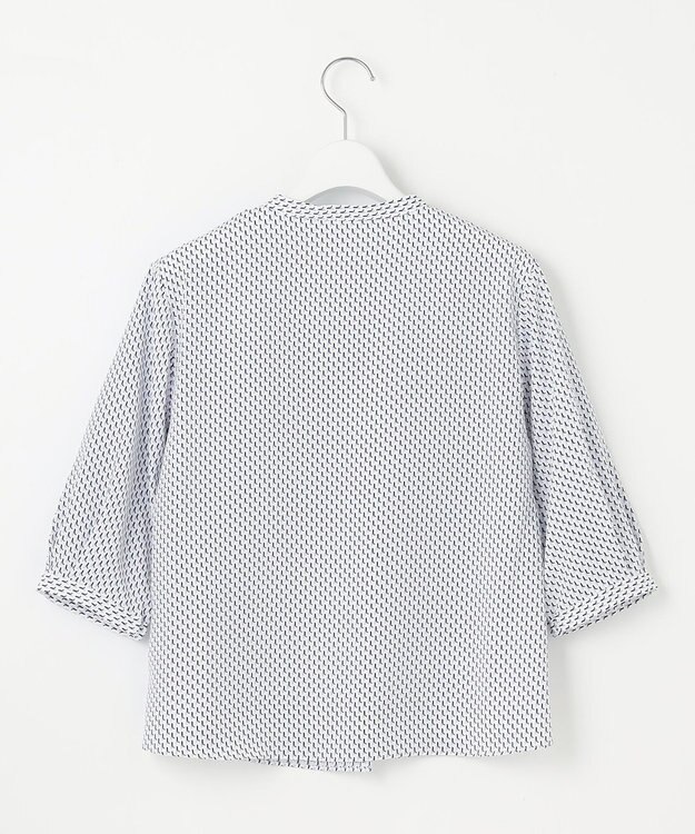 J.PRESS LADIES S 幾何プリント カットソー ブルー系5