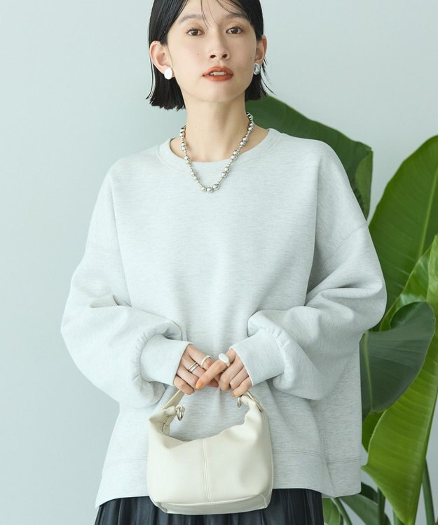 AMERICAN HOLIC 【WEB限定】サイドスリットポンチプルオーバー Oatmeal