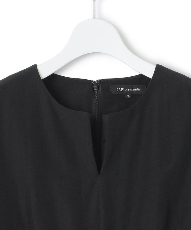 23区 S 【APPLAUDIR】ジャカードコンビ ドレス ブラック系