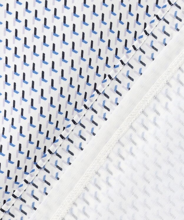 J.PRESS LADIES S 幾何プリント カットソー ブルー系5