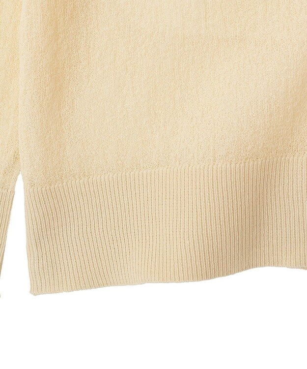CRAFT STANDARD BOUTIQUE シアージョーゼットニットカーディガン Light Beige