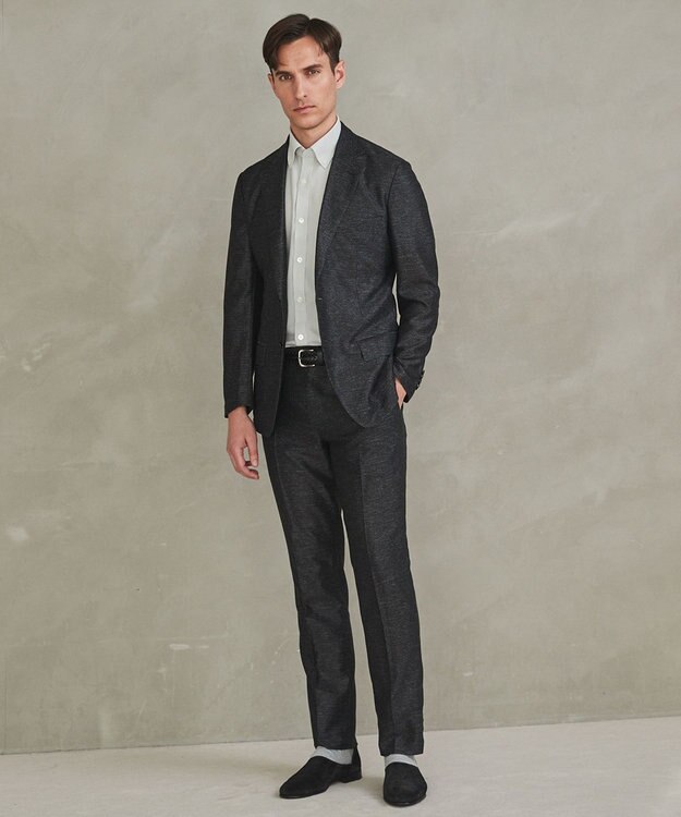 GOTAIRIKU とにかく涼しい/酷暑対応【シワになりにくい/吸水速乾】クールマックスサッカーシャツ 新色/ライトグレー×白