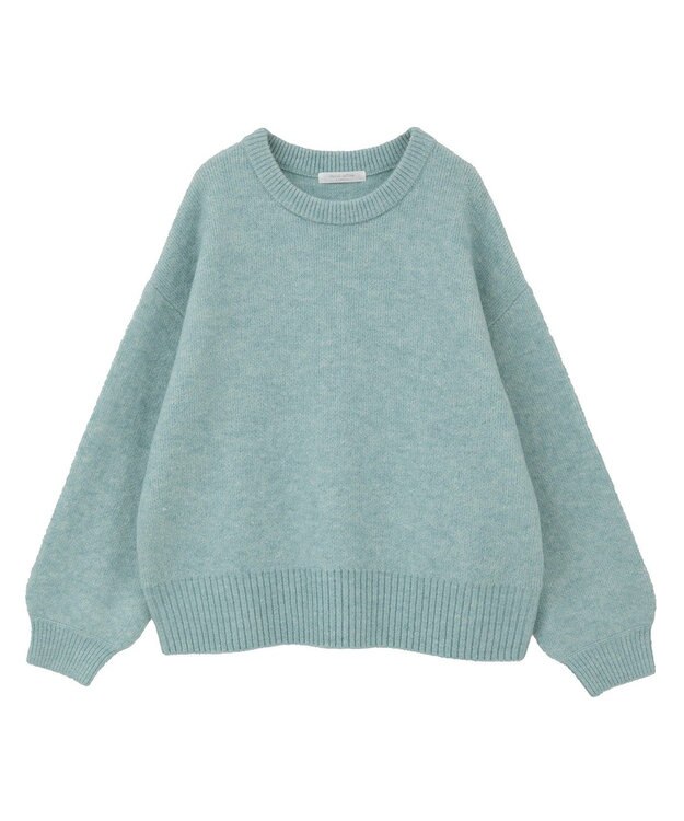 Green Parks ｆｕｗａっと袖パフニットプルオーバー Blue