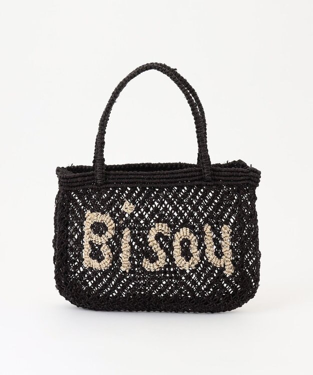 GRACE CONTINENTAL the Jacksons ジュートバッグmini ブラック