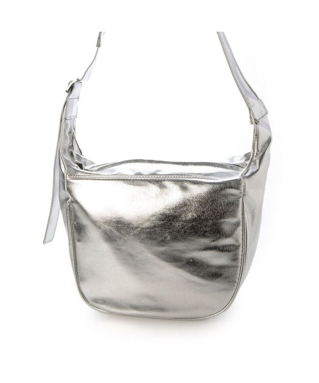 UNBILLION カシュカシュ cachecache / レザータッチソフトショルダーバッグ シルバー