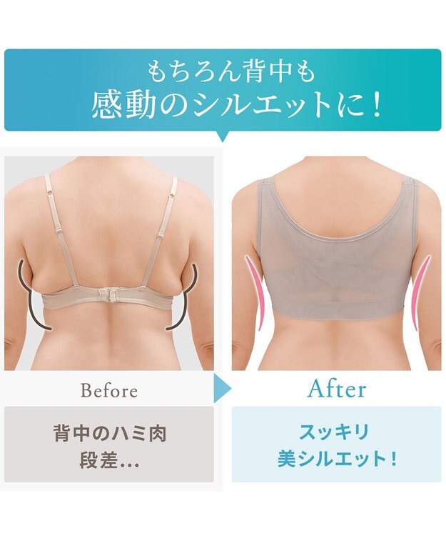 BRADELIS New York 【Yukine inc. 】ゆきねえモアソフト快適フルカップブラ23 接触冷感 吸汗速乾で快適に補正するノンワイヤーブラ サンドグレージュ