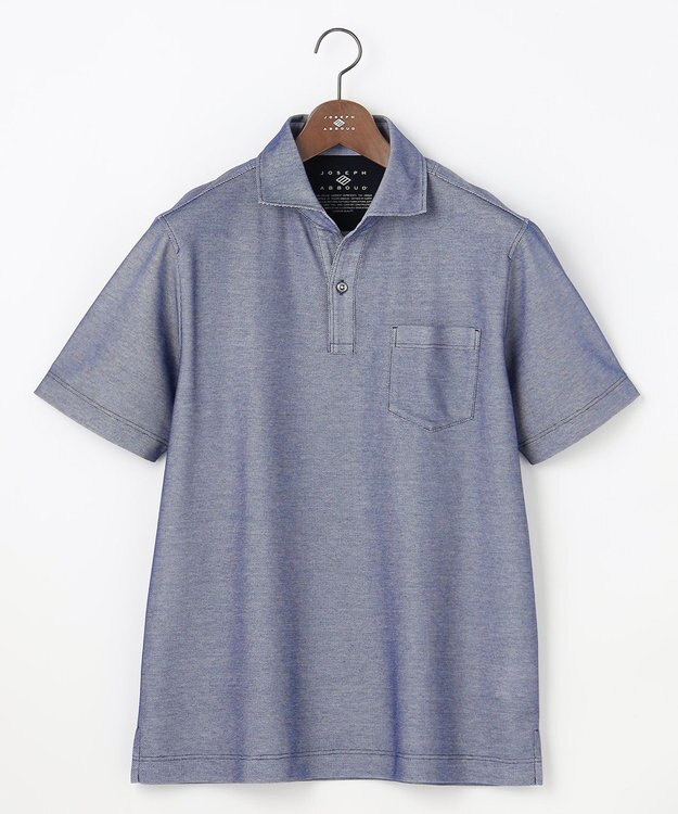 JOSEPH ABBOUD 【日本素材・オーガニックコットン使用】オーガニックコットンクールビズ ポロ ダルブルー系7