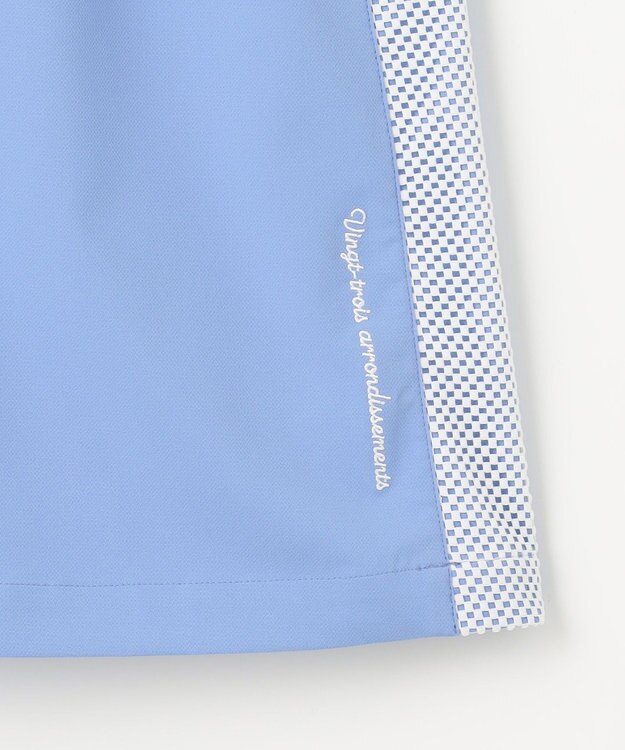 23区GOLF 【WOMEN】【ストレッチ】バックドビー×メッシュロゴスカート サックスブルー系