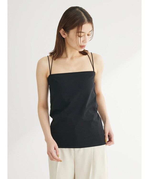 Green Parks カップ付き天竺インナー Black