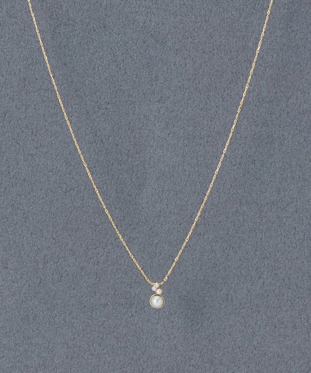 Phoebe 〈金属アレルギー対応〉パールブルームネックレス　小粒パール ホワイト