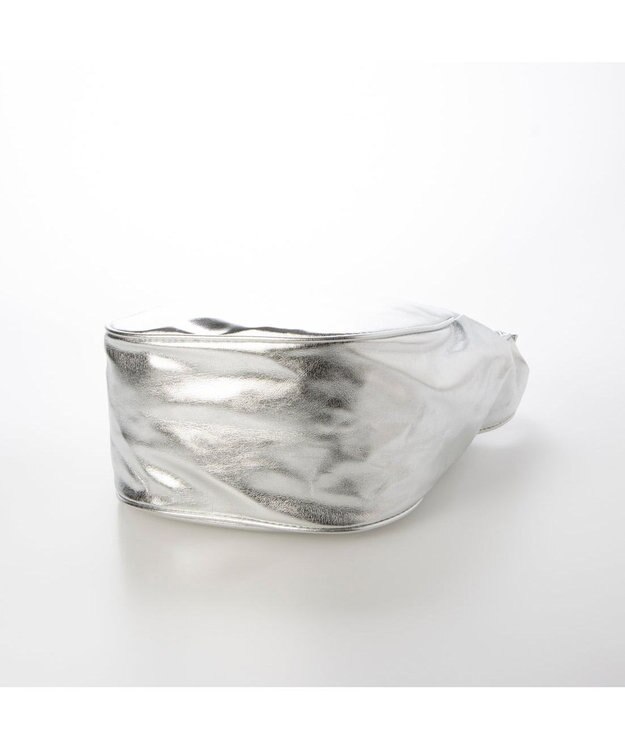 UNBILLION カシュカシュ cachecache / レザータッチソフトショルダーバッグ シルバー