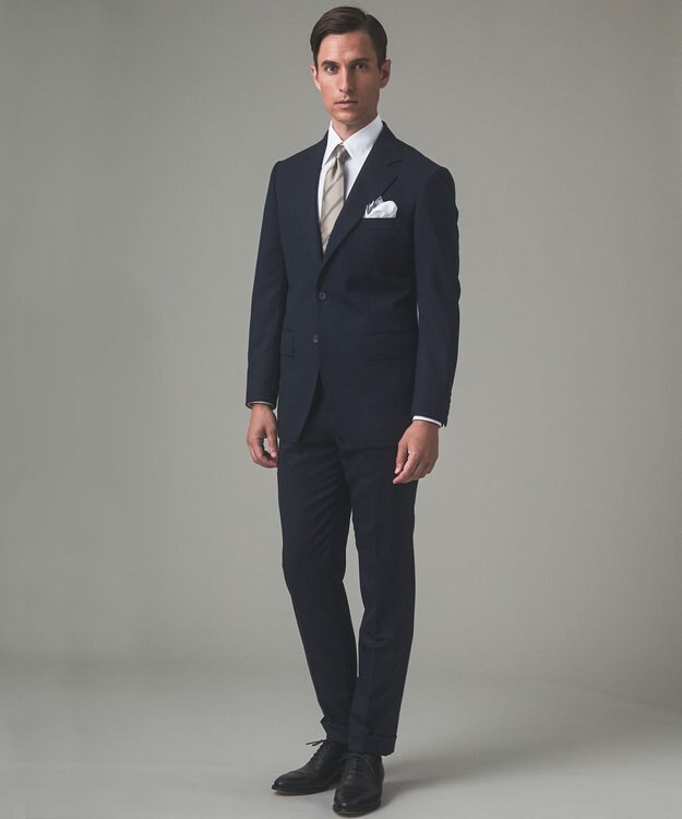 GOTAIRIKU 【形態安定/コンバーチブルカフス仕様】PREMIUMPLEATS_レギュラーカラー 通年ドレスシャツ ホワイト系