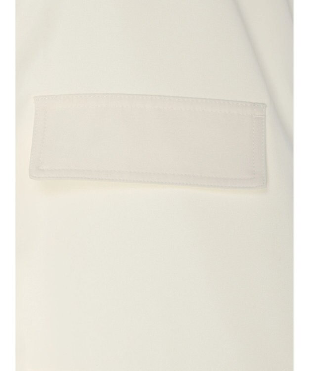 earth music&ecology ミリタリースタンドカラーベスト Off White