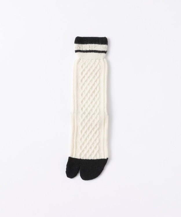 TRICOTE TABI CABLE SOCKS／ 80IVORY