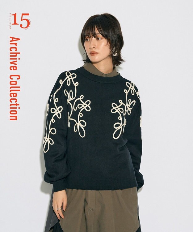 archive】コード刺繍ニット / YECCA VECCA | ファッション通販 【公式