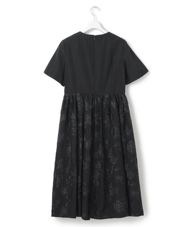 23区 S 【APPLAUDIR】ジャカードコンビ ドレス ブラック系