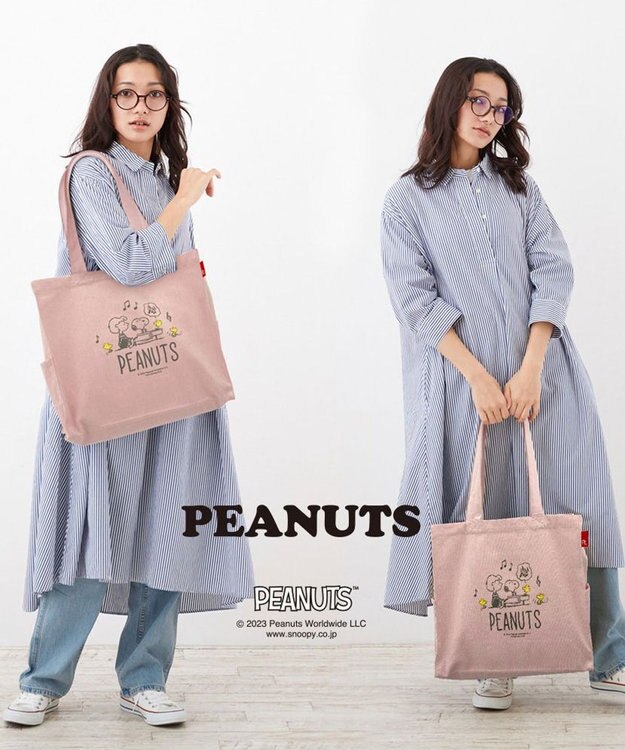 ROOTOTE 8310【スヌーピー】IP.ミディアムボックス.ピーナッツ-8C 04：サクラ