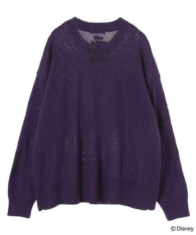 Green Parks ナイトメア／フェイスジャガードニットプルオーバー Purple
