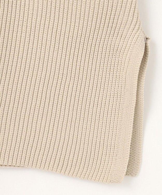 SHARE PARK LADIES エステルニットハイネックプルオーバー ライトグレー系