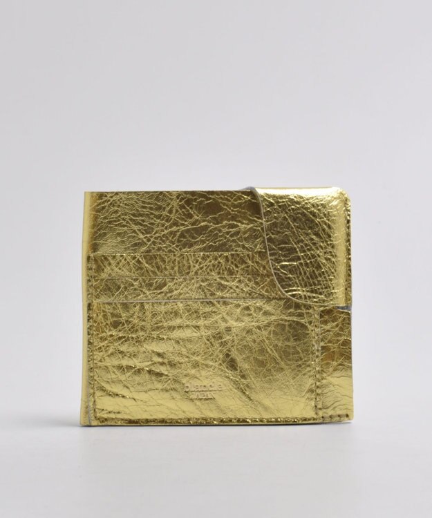 blancle メタリックレザー スマートウォレット GOLD