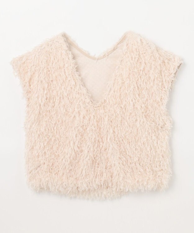 GRACE CONTINENTAL フェザーカットトップ ベージュ