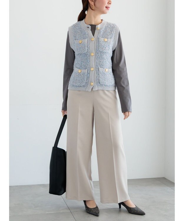 Te chichi パウダーツイルマリンスラックス《2026 spring catalog item》 ベージュ