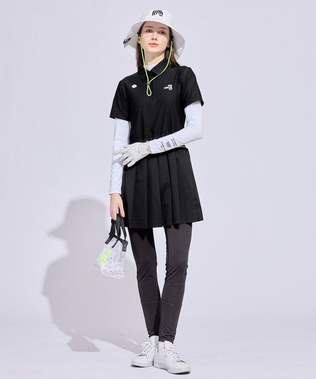 PW CIRCULUS 【WOMEN】ポロシャツワンピース ゴルフウェア レディース ブラック系