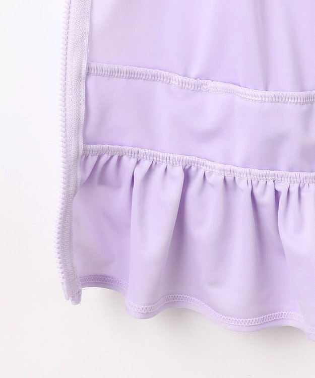 ANY KIDS 裾フリル　ラッシュガード ラベンダー