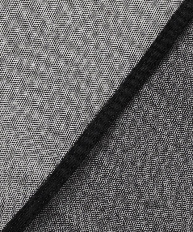 23区 【GOLD LABEL/見上愛さん着用】チュール ペプラムブラウス ブラック系