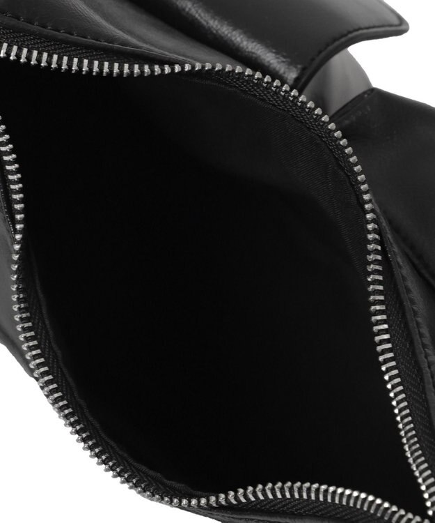 WEGO ポーチ付きランダムポケットデザインショルダー ブラック