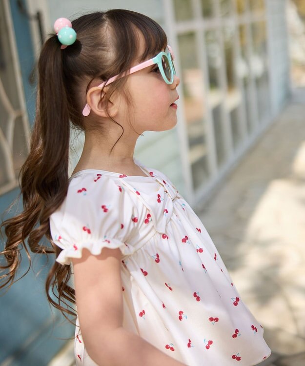 ANY KIDS キッズサングラス ミント×リボン