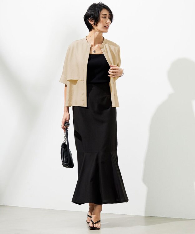 ICB L 【接触冷感・洗える】 UnleashLite スカート ブラック系