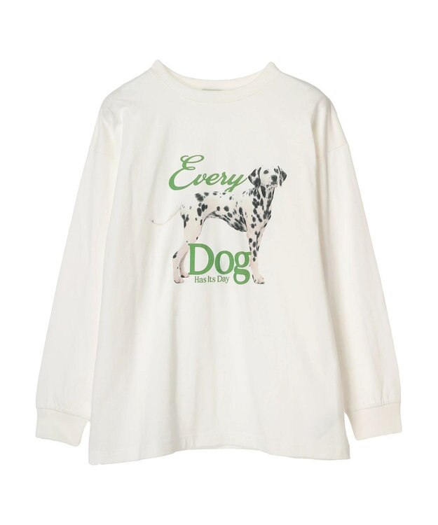 earth music&ecology アソートアニマルプリントロンＴｅｅ Green