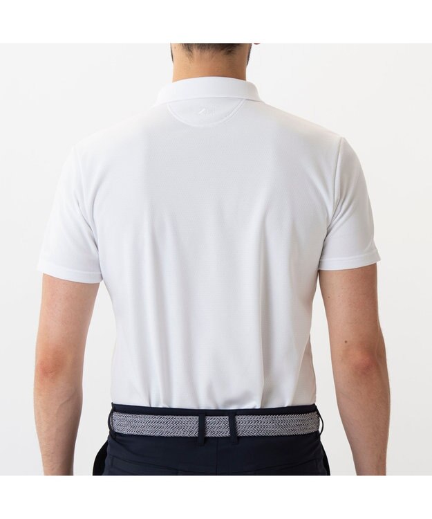 ZERO HALLIBURTON ゼロハリバートン ZERO HALLIBURTON　台襟付きカラットポロ　82211 ホワイト