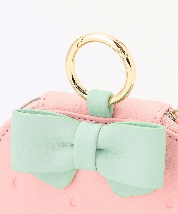 ANY KIDS 【Strawberry Collection】カラビナ付きいちごポーチ ピンク