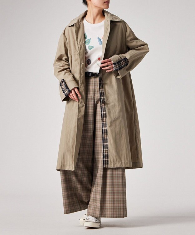 Paul Smith タフタ スプリングコート ベージュ