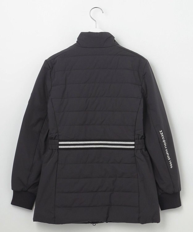 23区GOLF 【WOMEN】ミドル丈 中綿ブルゾン ブラック系