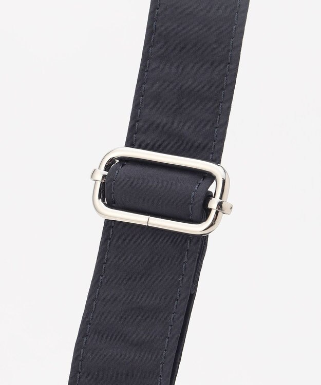 LA BAGAGERIE 【MONICA】クリンクルナイロン　ドロストショルダーバッグ ネイビー