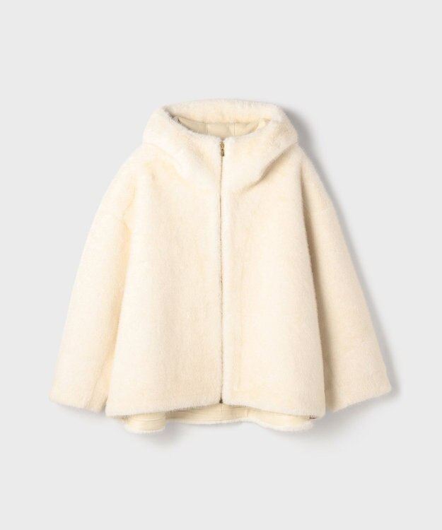 GRACE CONTINENTAL フェイクミンクフードジャケット キナリ