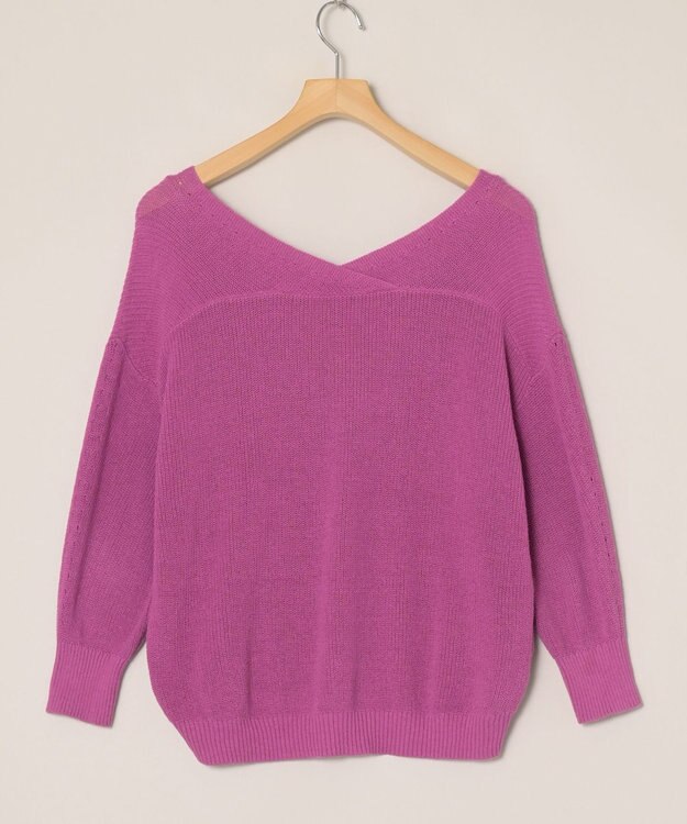 ONWARD Reuse Park 【組曲】ニット春夏 パープル