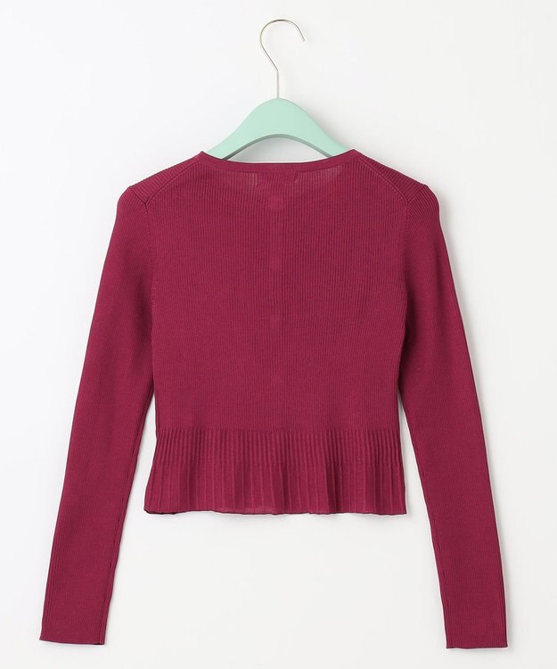 TOCCA 【洗える！】AJISAI CREWNECK カーディガン ワイン系