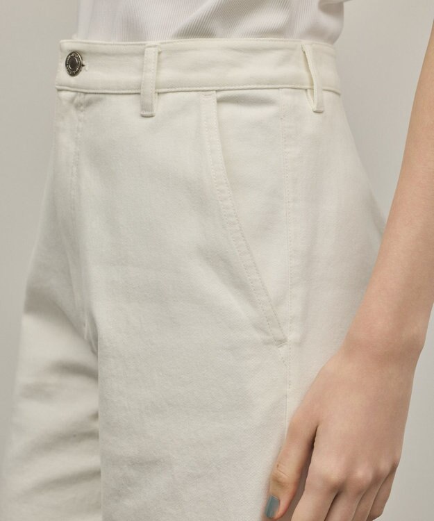 GRACE CONTINENTAL カットワークフレアパンツ ホワイト