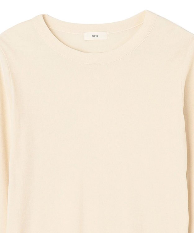 NAVE 【Nave・洗える】ガーゼフライス ロングスリーブ アイボリー系