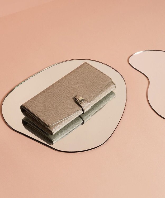 TOPKAPI 【TOPKAPI】角シボ型押し・ 長財布 COLORATO コロラート グレー　