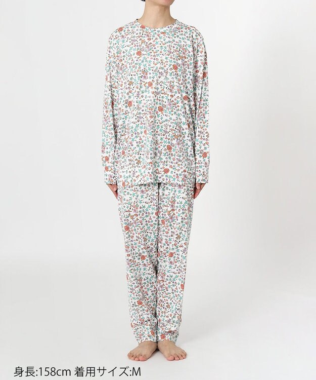 tsumori chisato SLEEP ツモリチサト パジャマ 長袖 長ズボン レディース UDX575 /ワコール アイボリー