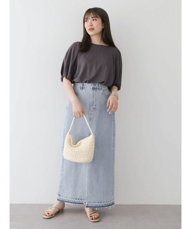 Green Parks 袖ボリュームカノコプルオーバー Gray