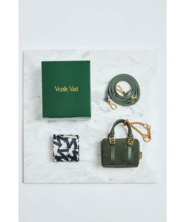 style code 【VerdeVari/ヴェルデヴァリ】TINYボストンバッグ（BOX付） ダークグリーン